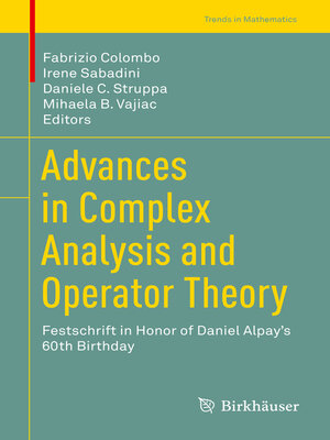 cover image of Advances in Complex Analysis and Operator Theory